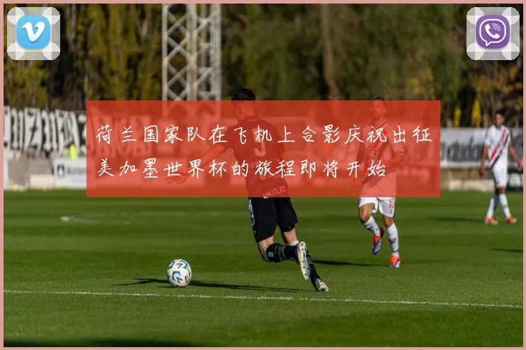 荷兰国家队在飞机上合影庆祝出征美加墨世界杯的旅程即将开始